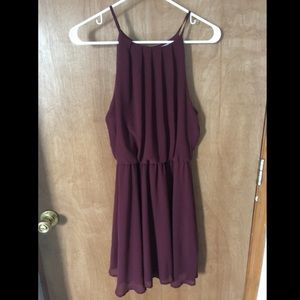 Lush maroon dress
